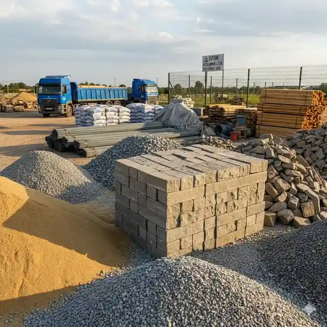 Team of architects reviewing project plans